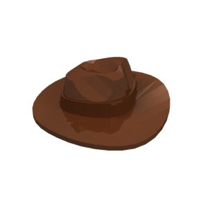 61506 - Minifigure, Headgear Hat, Wide Brim Outback Style (Fedora)