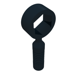 6246d - Minifigure, Utensil Tool Box Wrench - 6-Rib Handle