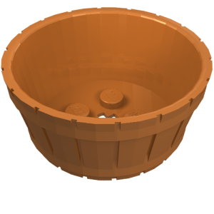 64951 - Container, Barrel Half Large with Axle Hole