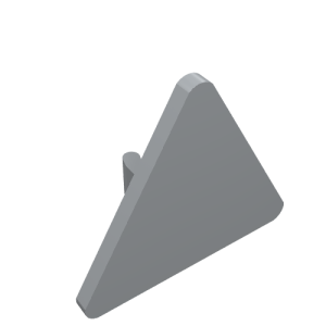 892 - Road Sign 2 x 2 Triangle with Clip