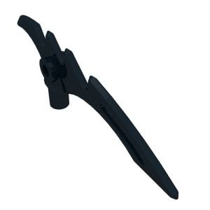 98141 - Minifigure, Weapon Crescent Blade, Serrated with Bar